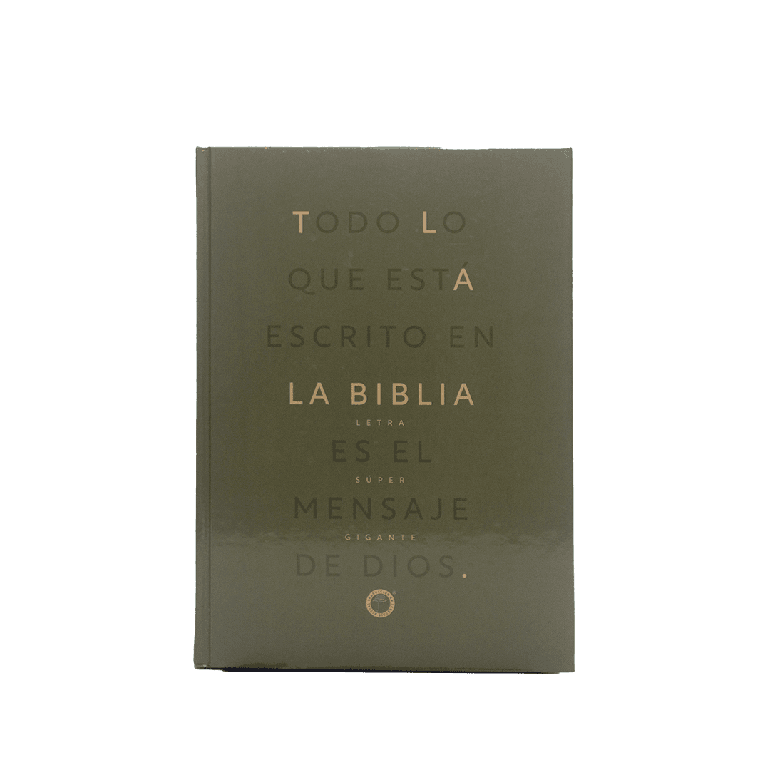 TLA083LSGIPJR BIBLIA TAPA DURA VERDE, LETRA SUPER GIGANTE